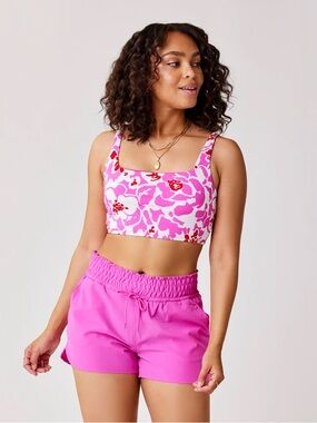 Carve Designs Hot Pink Athletic Drawstring Shorts